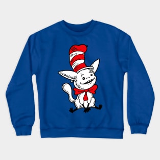 Space Cat In A Hat Crewneck Sweatshirt